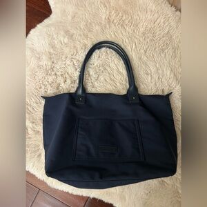 Zara navy blue nylon Tote Bag